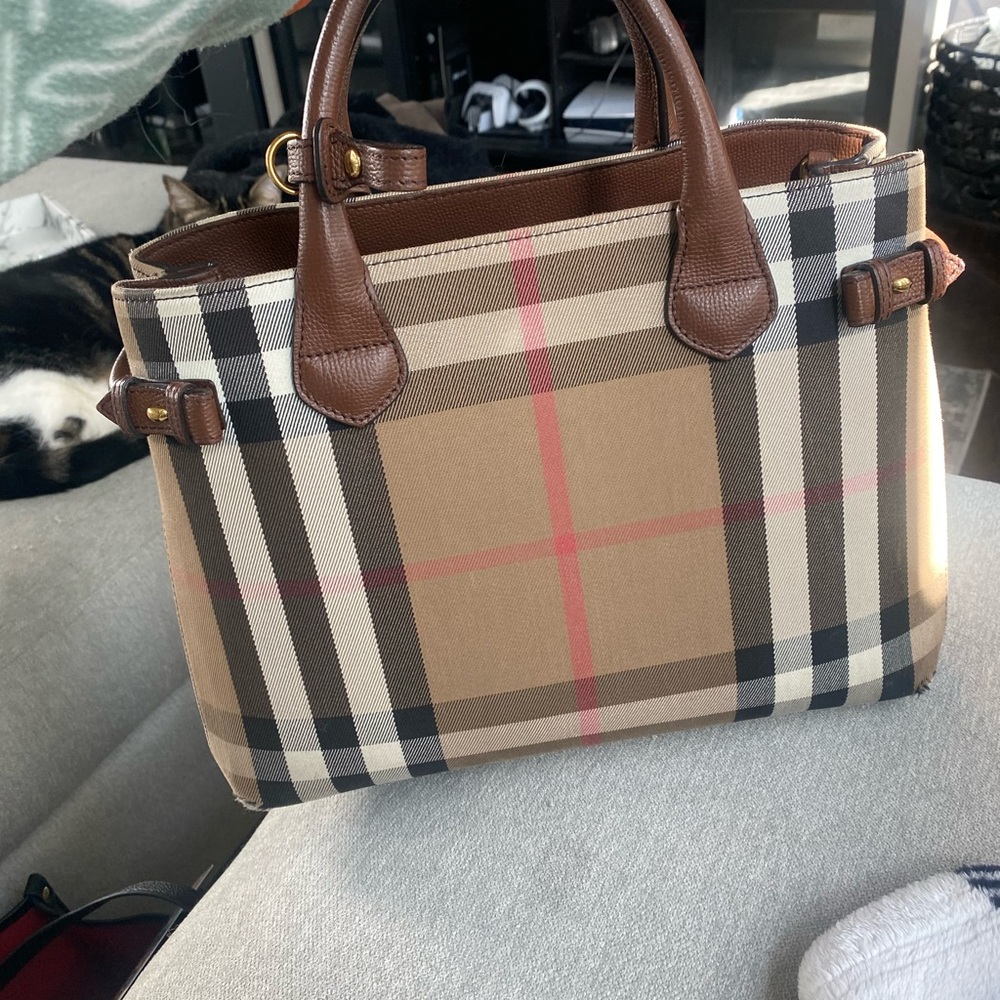 Burberry Brown Checkered Women's Bag
